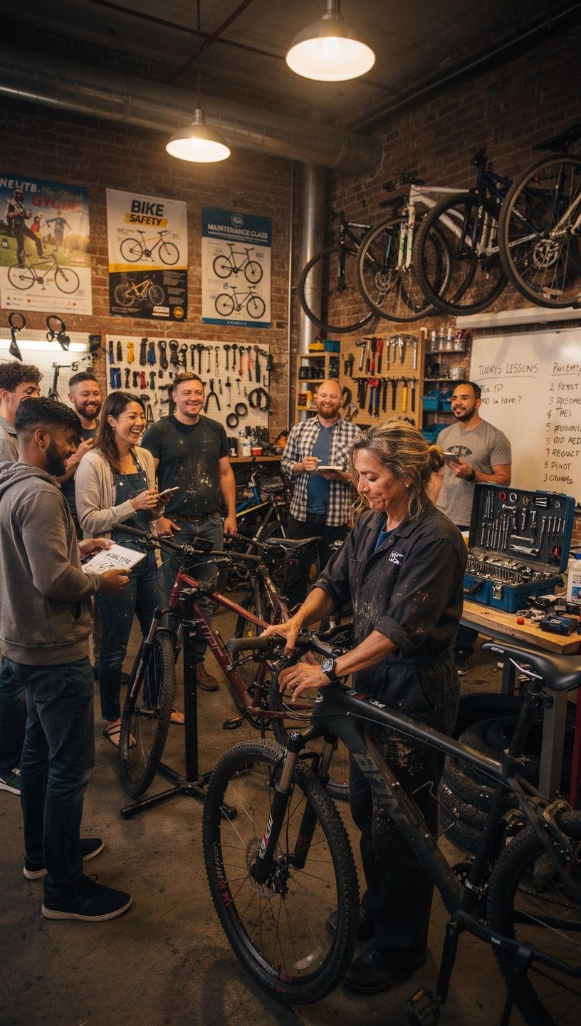 地域のサイクリングルートマップが掲示されている情報ボードの写真